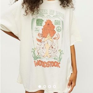 Urban Outfitters Summer Of Love Woodstock T-shirt Dress L/XL